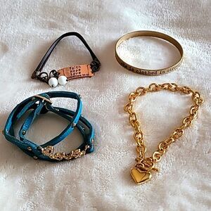 Bracelet Lot, 4 Inspirational Bracelets